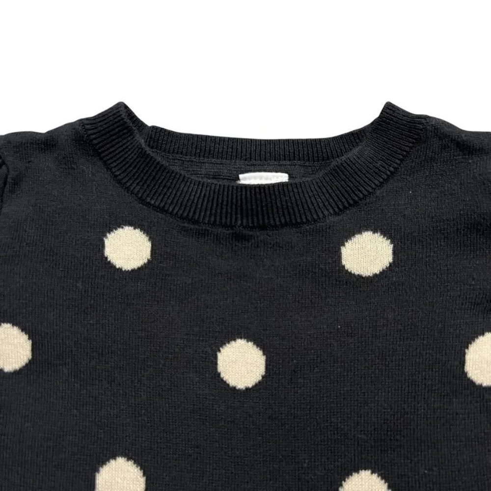 Baby Gap 3Y Grey & Cream Polkadot Sweater